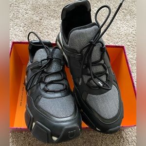 Salvatore Ferragamo Black and Gray Women's Sneakers